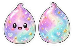 Figura mágica de colores brillantes