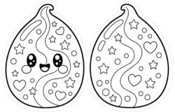 Molde de figura mágica para colorear