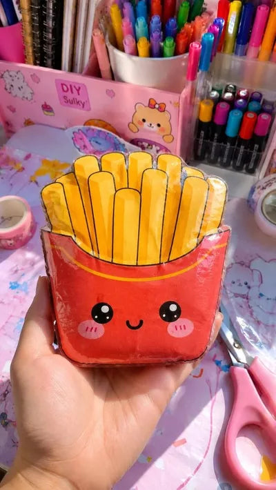 Paper Squishy de papas fritas kawaii